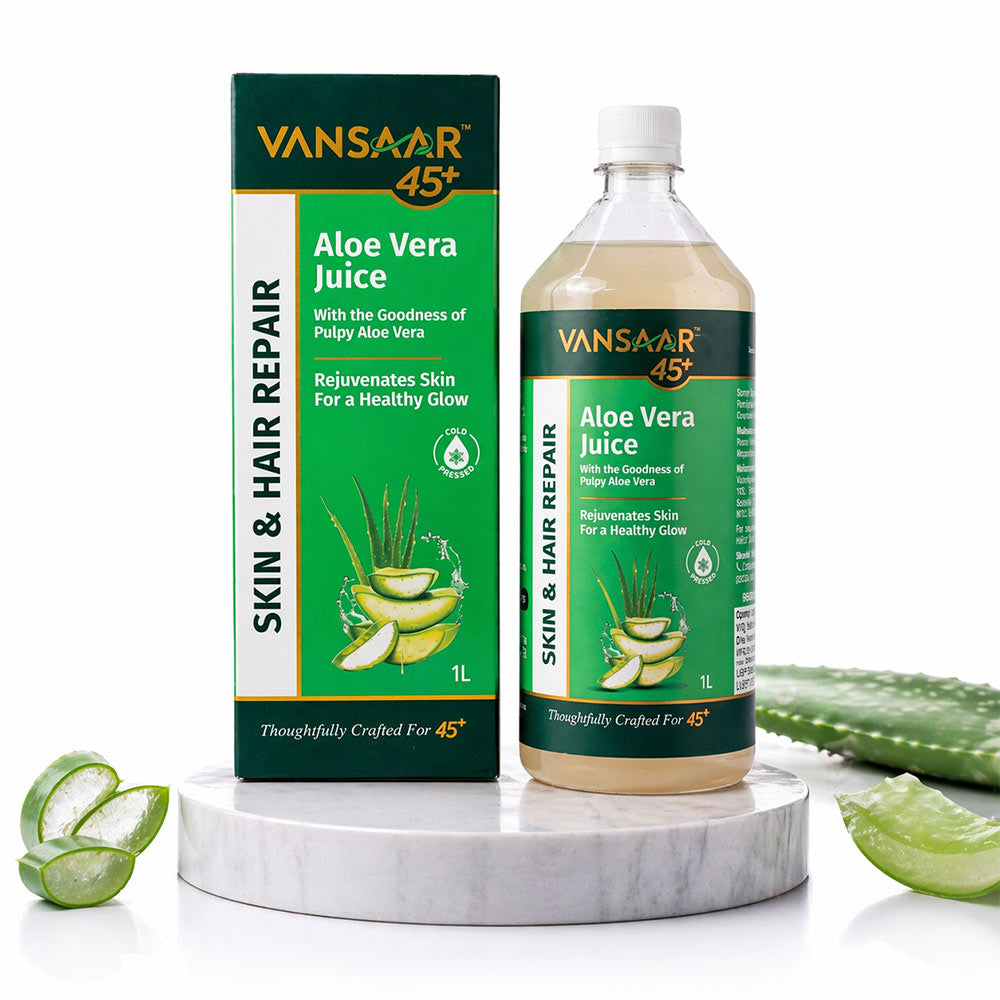 Aloe Vera Juice | For Glowing Skin & Healthy Hair| 100% Cold Pressed | Farm to Bottle in 4 Hours
