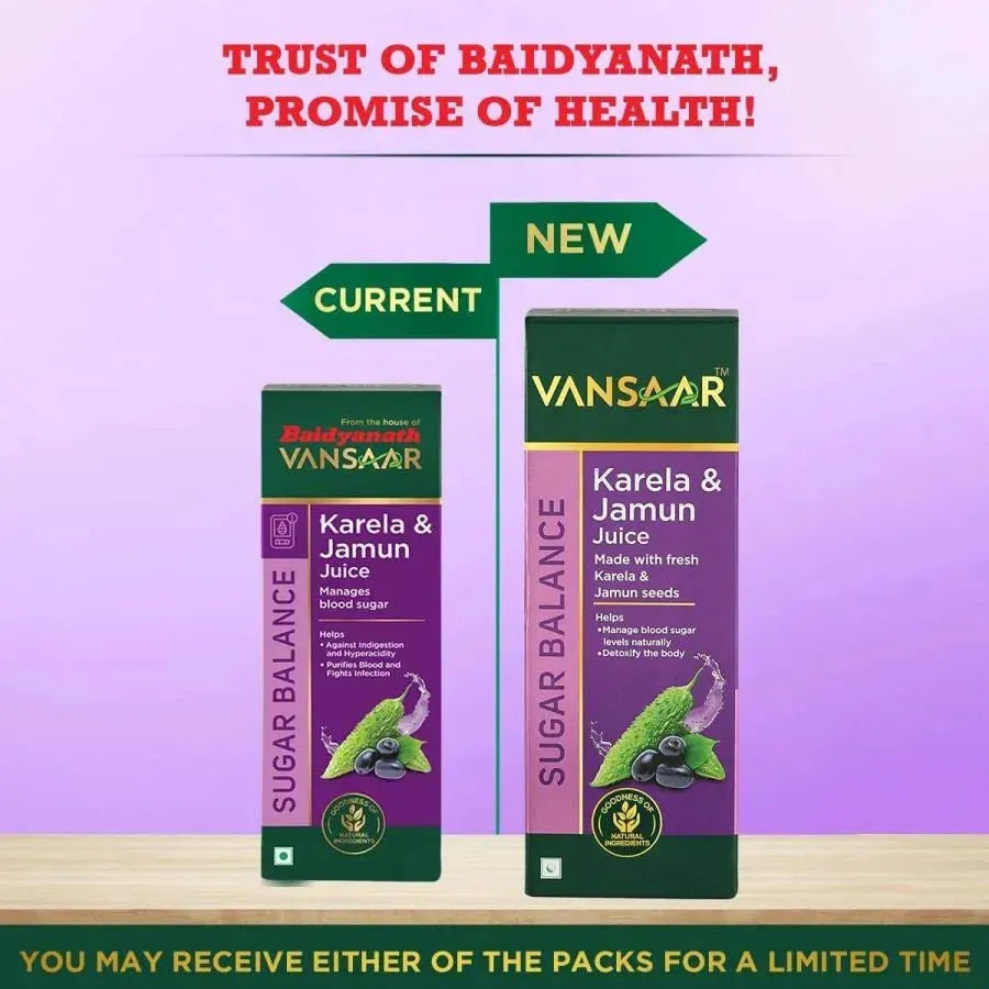Karela & Jamun Juice | Blood Sugar Control For Prediabetics & Diabetics - Vansaar