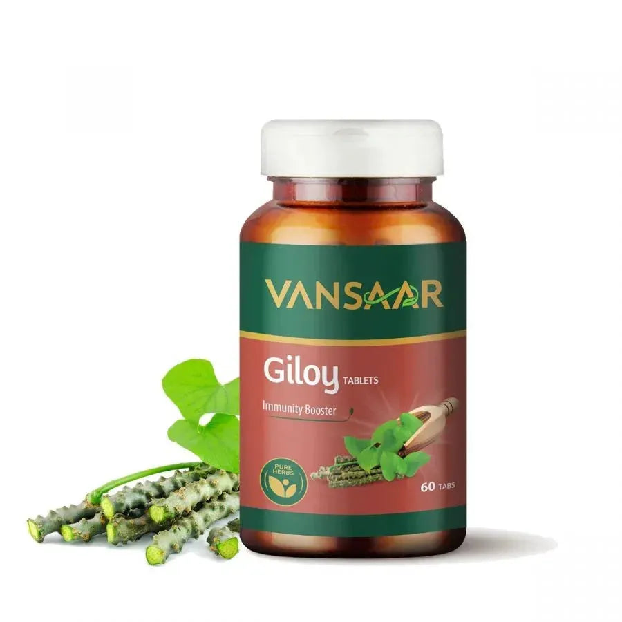 Giloy Tablets | Supports Immune Health | Good For Digestion | Made With 100% Pure Giloy Tablets - Vansaar