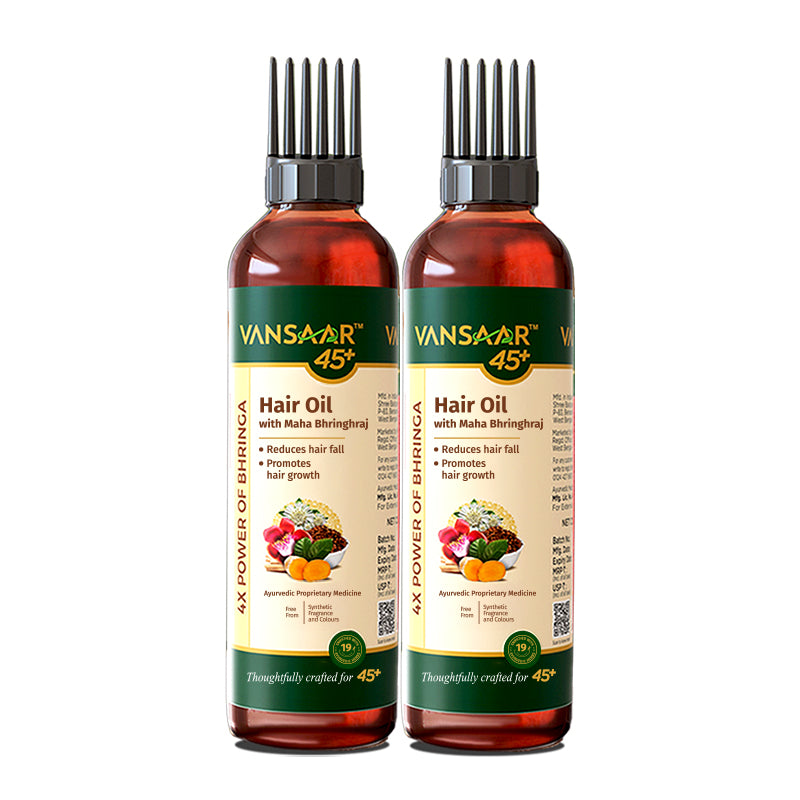 Clinically Proven Hair Oil | Reduces Hair Fall | With Maha Bhringhraj | 19 Potent Herbs