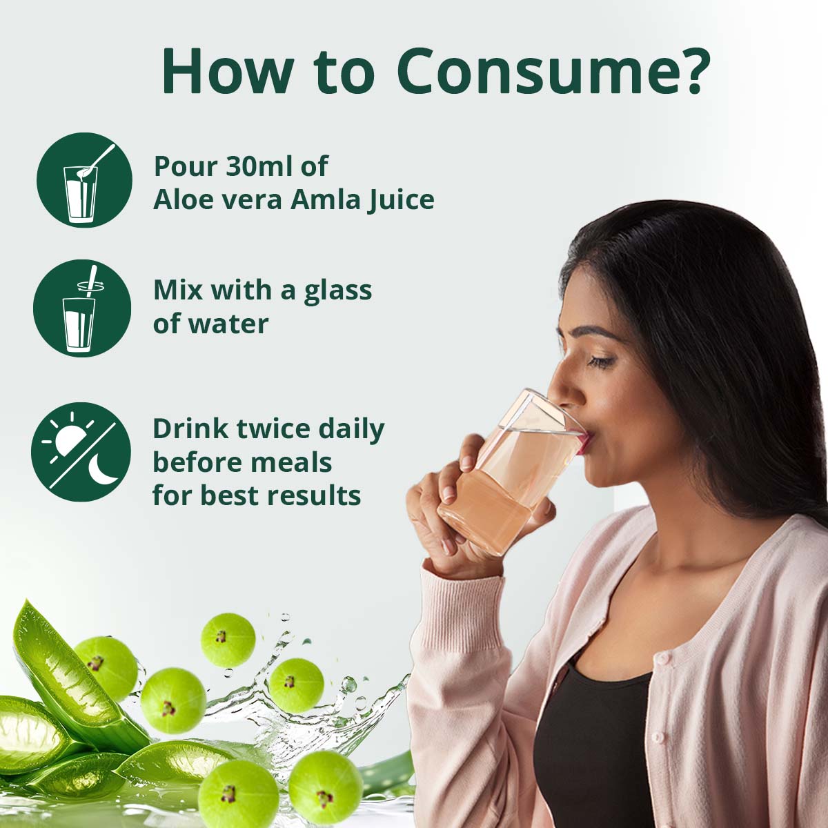 Aloe Vera Amla Juice for 45+ Adults | 100% Cold Pressed Harvested in 24 Hours