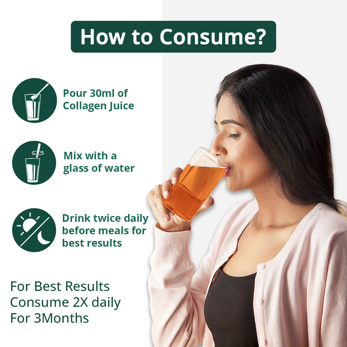 Liquid Collagen with 16 Proven Herbs like Sea Buckthorn & Vitamin C for 98% Brighter Skin