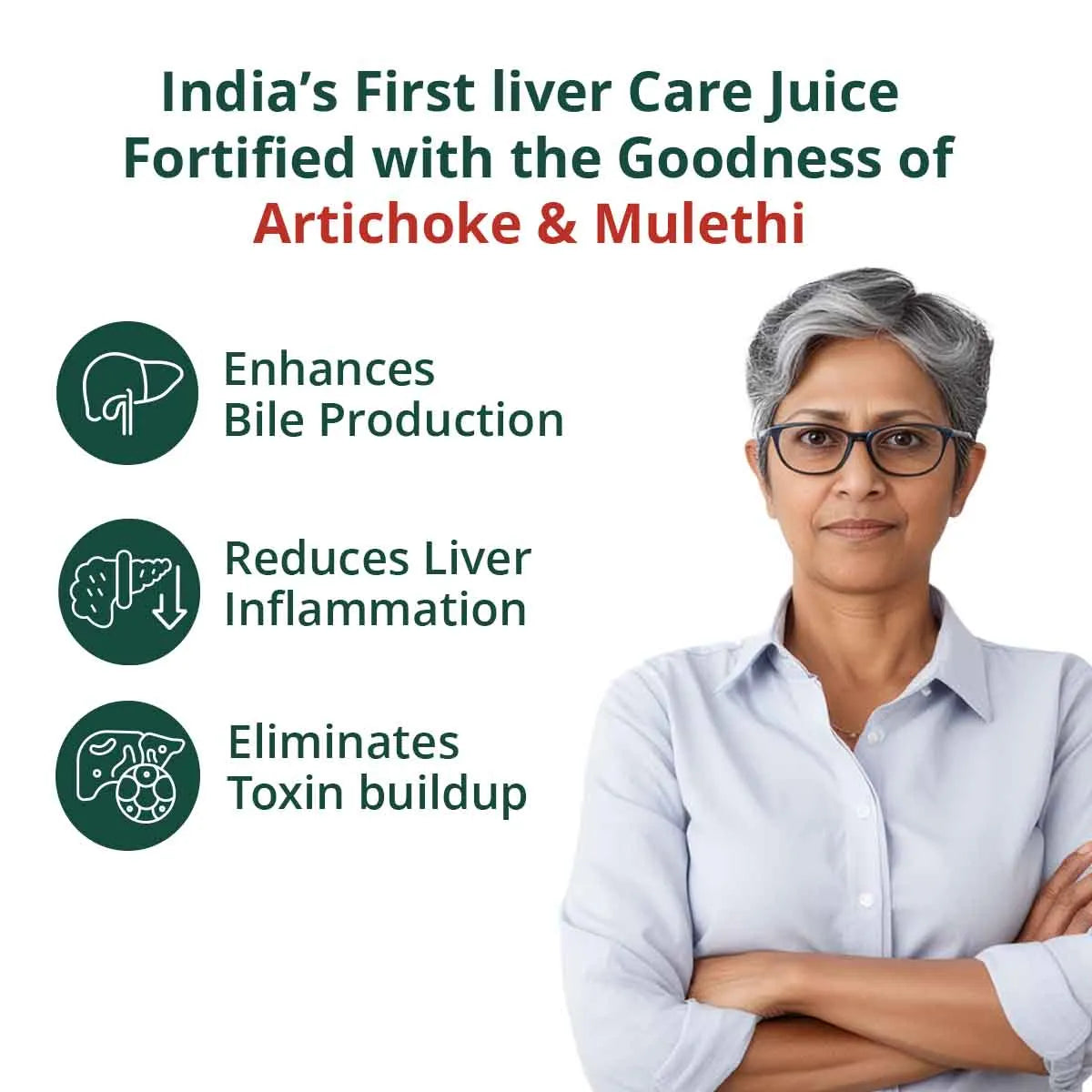 Liver Balance Juice with Artichoke & Bhumi Amla | Supports Detoxification & Protects Liver Health