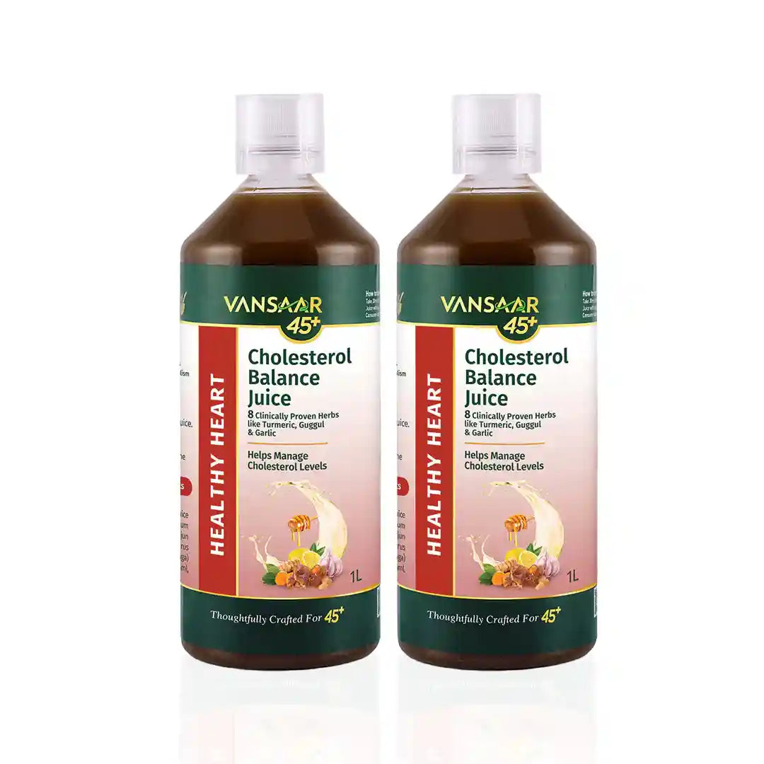 Cholesterol Balance Juice, 1L | Heart Health Supplement with Arjuna, Guggul & 6 Potent Herbs | Reduces Bad & Improves Good Cholesterol