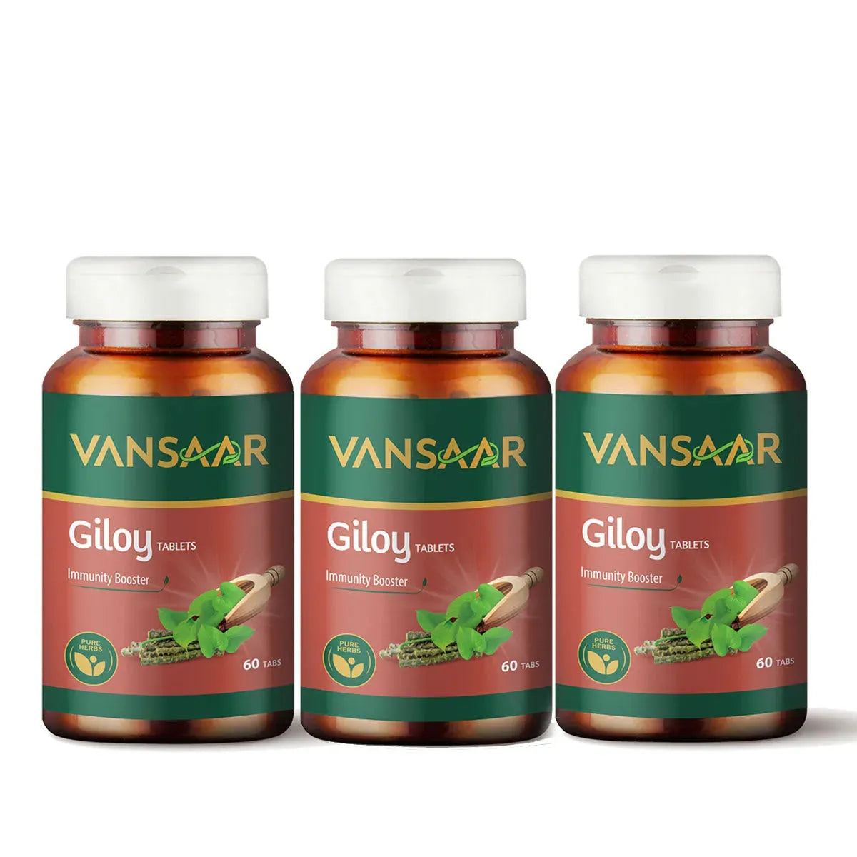 Giloy Tablets | Supports Immune Health | Good For Digestion | Made With 100% Pure Giloy Tablets - Vansaar