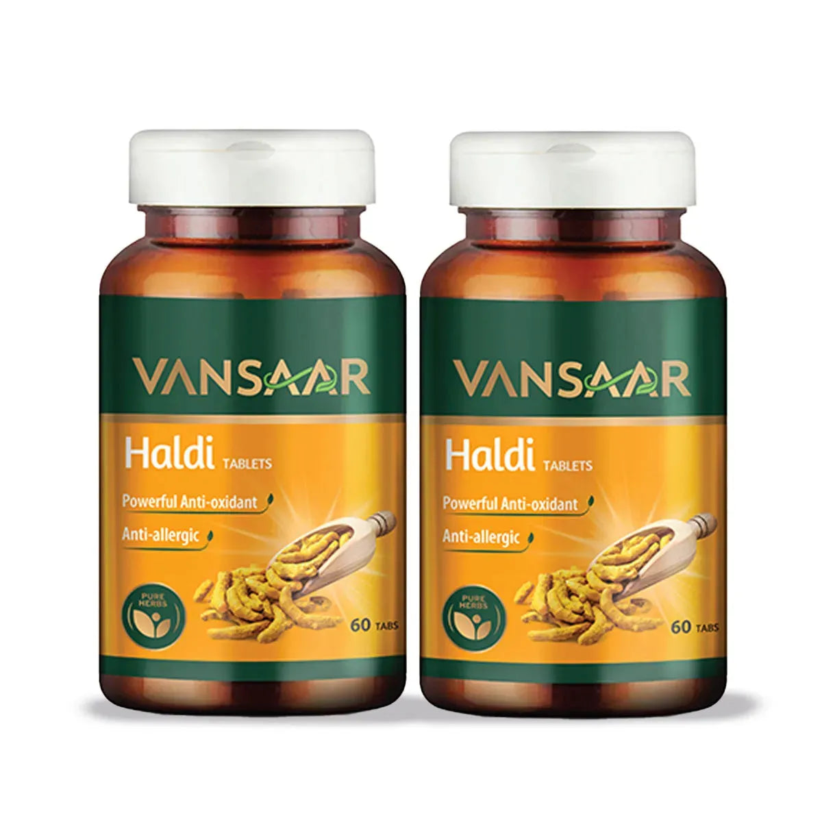 Haldi Tablets | Natural Immunity Booster | Relieves Constipation & Indigestion - Vansaar