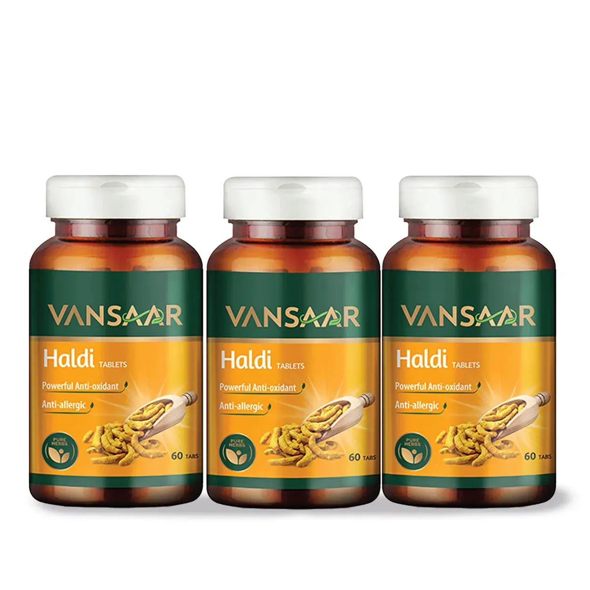 Haldi Tablets | Natural Immunity Booster | Relieves Constipation & Indigestion - Vansaar