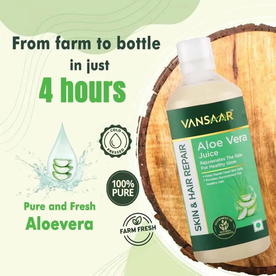 Everyday Wellbeing Combo: Amla, Aloe Vera & Triphala Juice - 1L Each - Vansaar