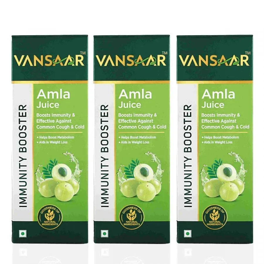 Amla Juice | Strengthens Immunity Naturally | 100% Cold Pressed | Power Of 75 Amlas Per Bottle - Vansaar