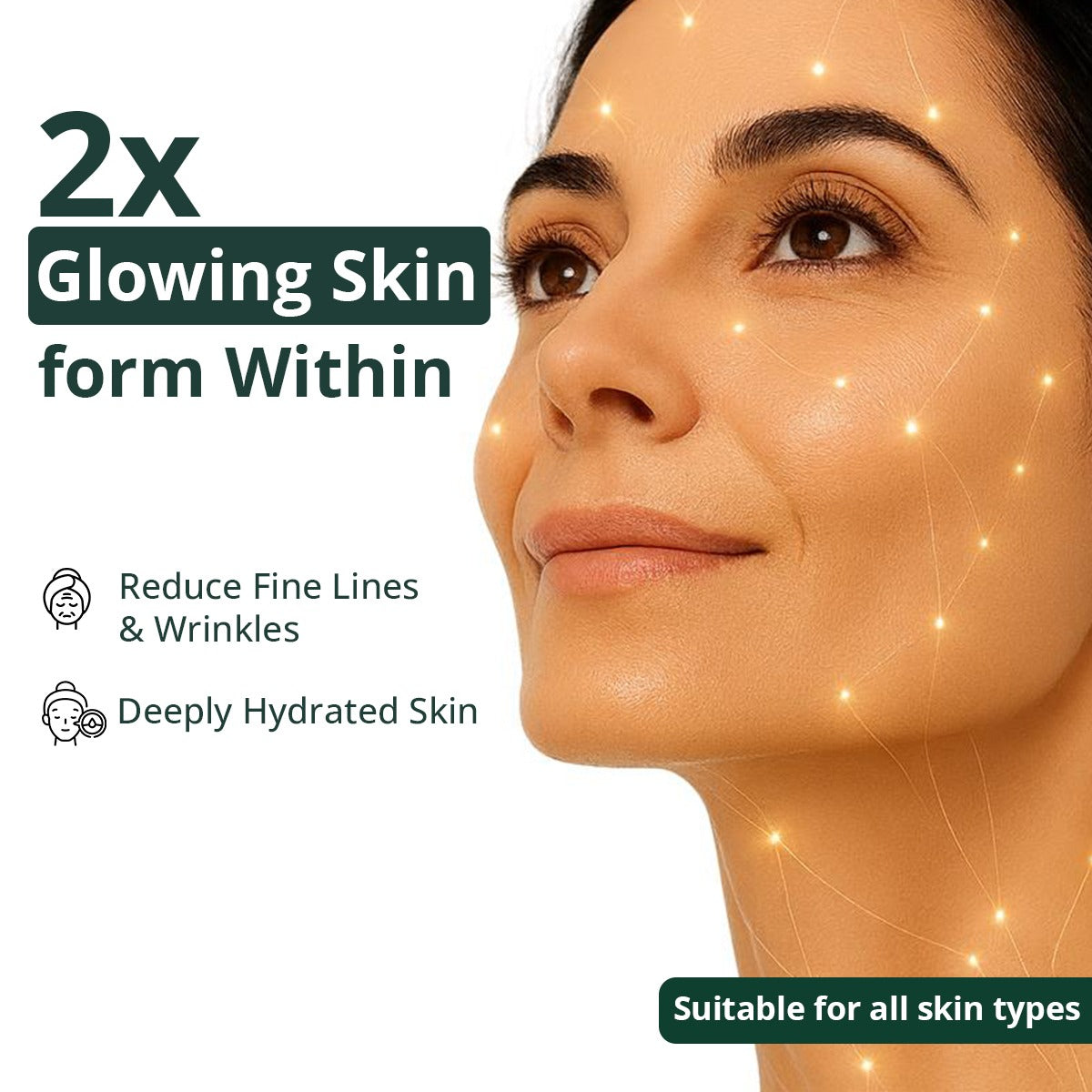 Liquid Collagen with 16 Proven Herbs like Sea Buckthorn & Vitamin C for 98% Brighter Skin