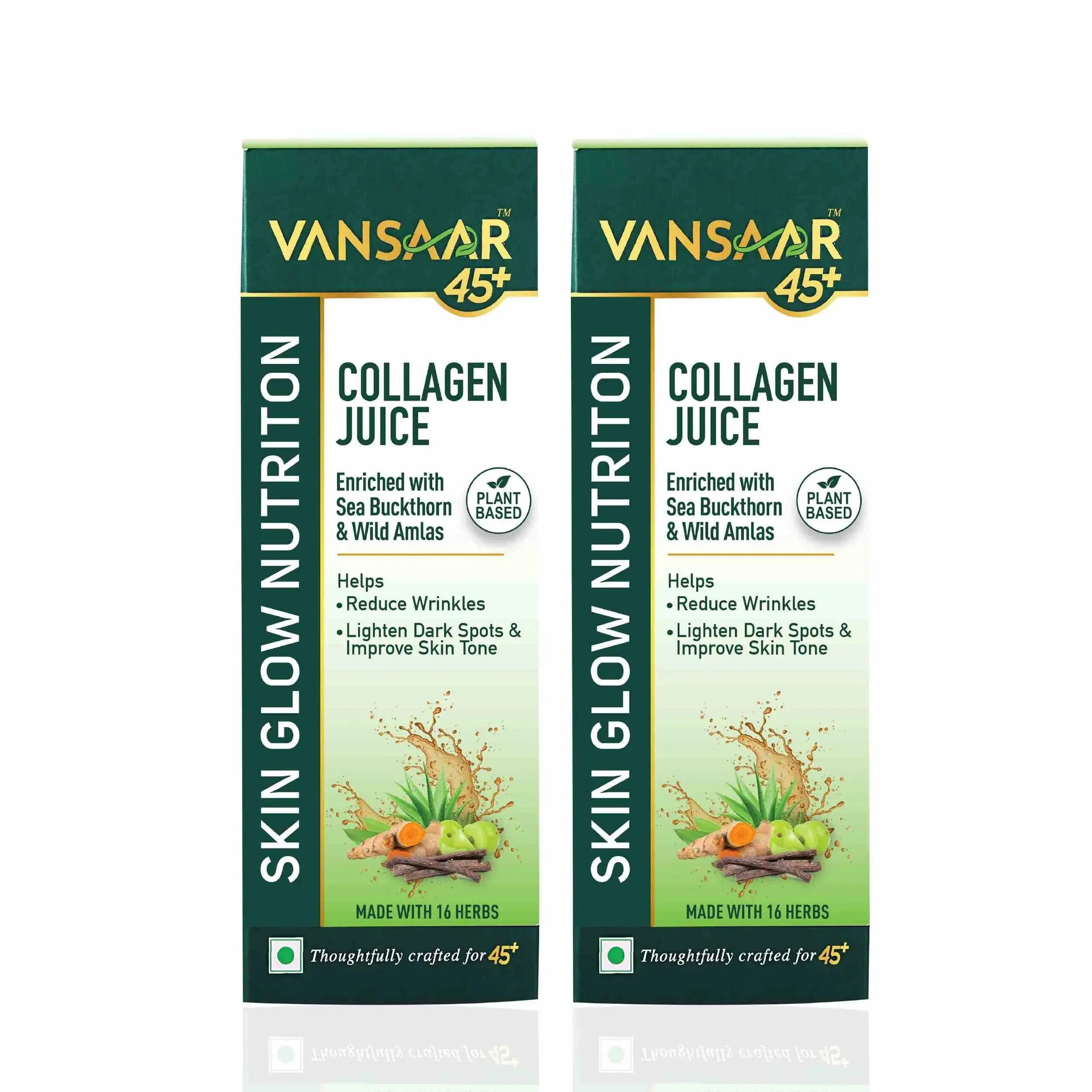 Collagen Juice with Sea Buckthorn & Vitamin C to reduce Wrinkles & Pigmentation - Vansaar
