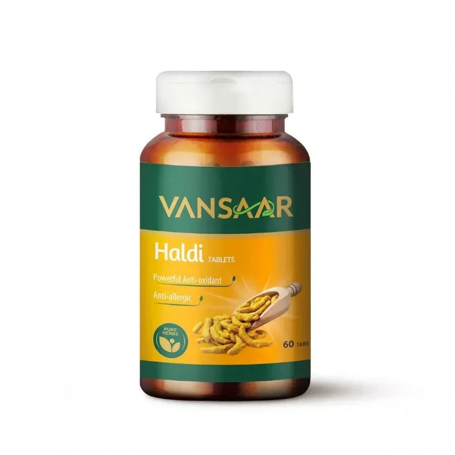 Haldi Tablets | Natural Immunity Booster | Relieves Constipation & Indigestion - Vansaar