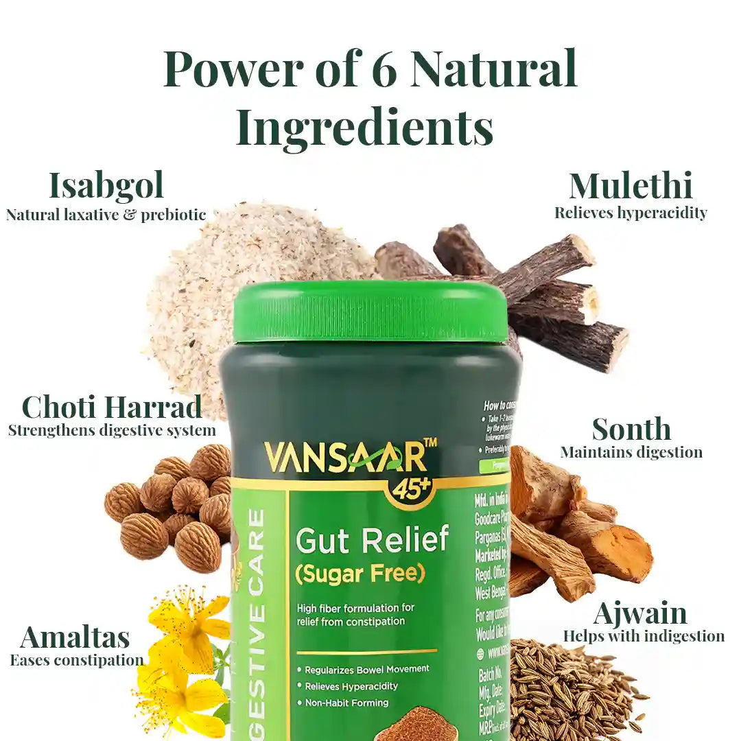 Vansaar 45+ Gut Relief (Sugar free) - 200g