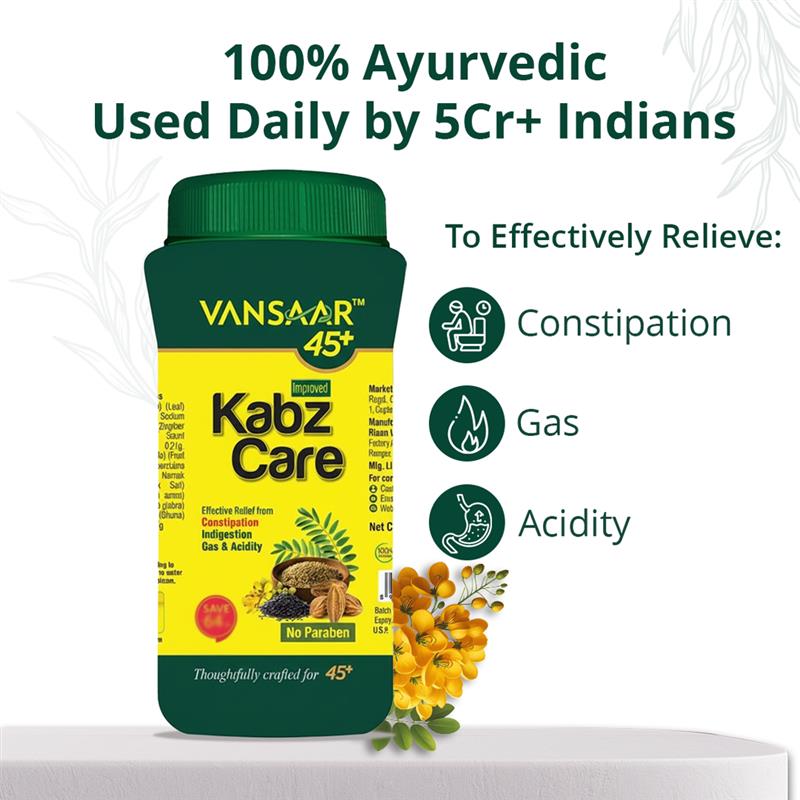 KabzCare | Effectively Relieves Constipation. Gas & Acidity | Non-Habit Forming