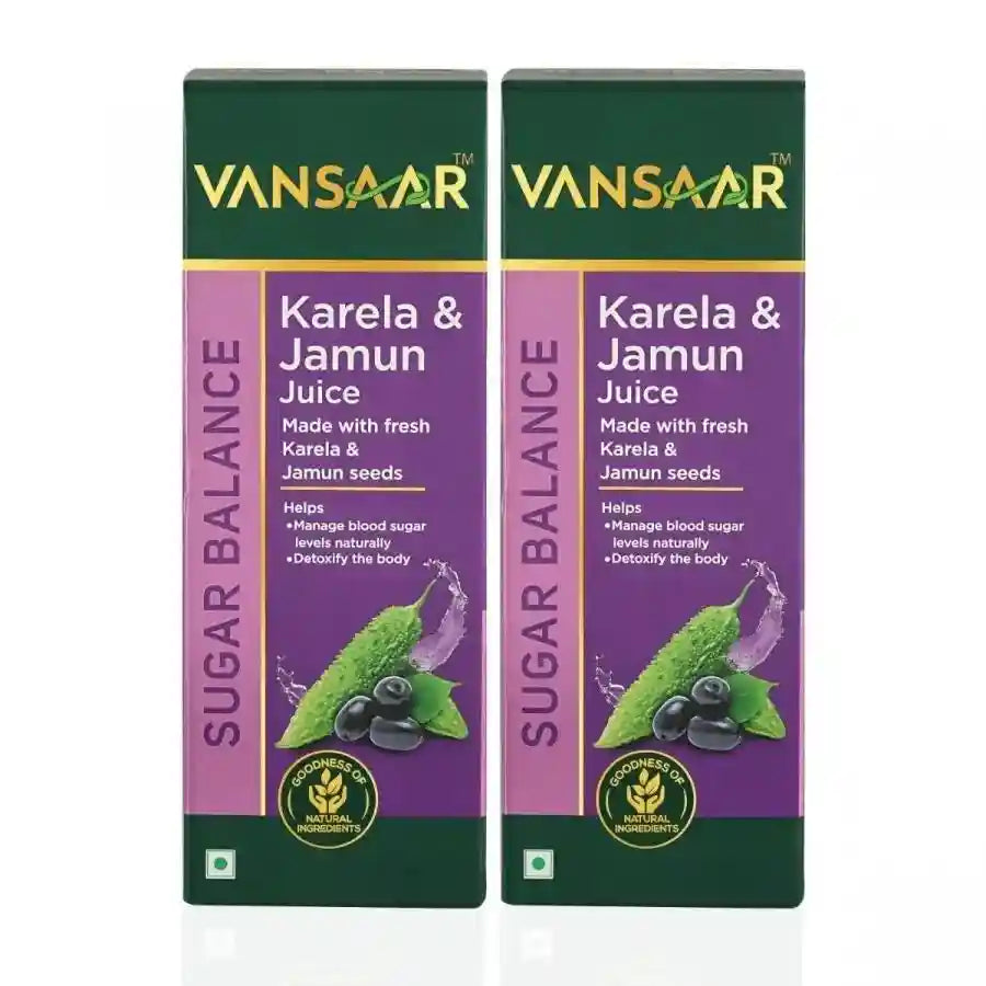 Karela & Jamun Juice | Blood Sugar Control For Prediabetics & Diabetics - Vansaar