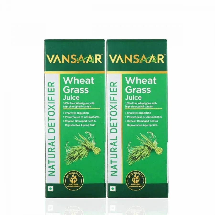 Wheatgrass Juice | Natural Liver Detox & Gut Cleanser Juice | Superfood For Weight & Cholesterol Management | 8th Day Harvest For Maximum Nutrition - Vansaar