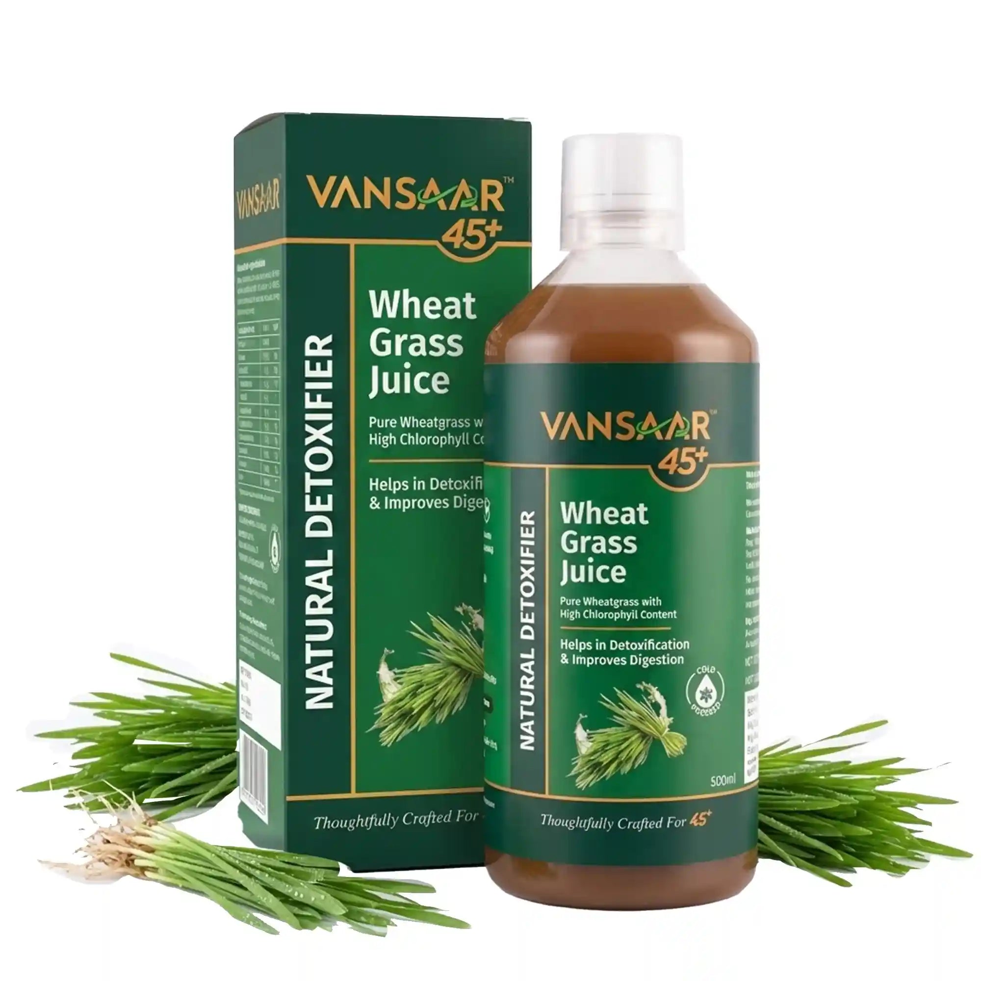 Wheatgrass Juice | Natural Liver Detoxifier & Gut Cleanser Juice | Superfood Enriched Juice For Weight & Cholesterol Management | 8th Day Harvest For Maximum Nutrition