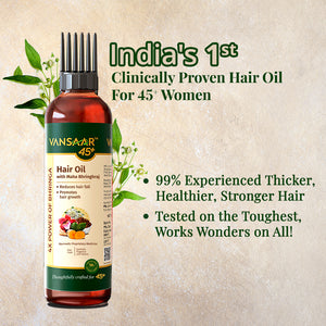 Clinically Proven Hair Oil | Reduces Hair Fall | With Maha Bhringhraj | 19 Potent Herbs