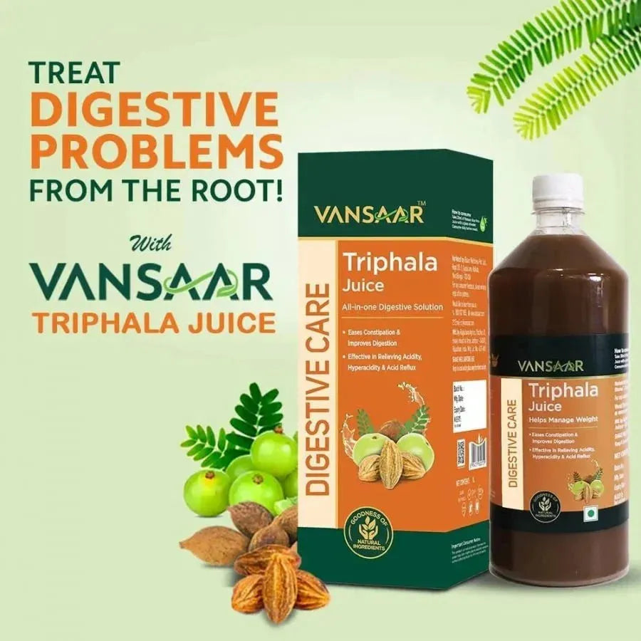 Triphala Juice | Digestive & Gut Health Solution | Constipation Relief - Vansaar