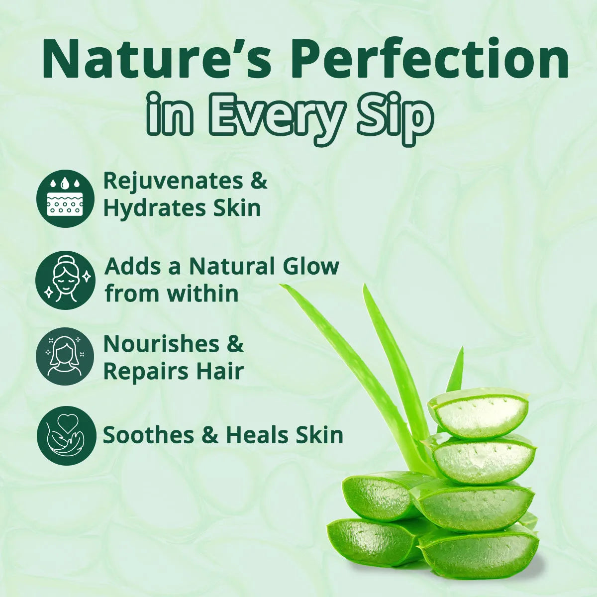 Aloe Vera Juice | For Glowing Skin & Healthy Hair| 100% Cold Pressed | Farm to Bottle in 4 Hours