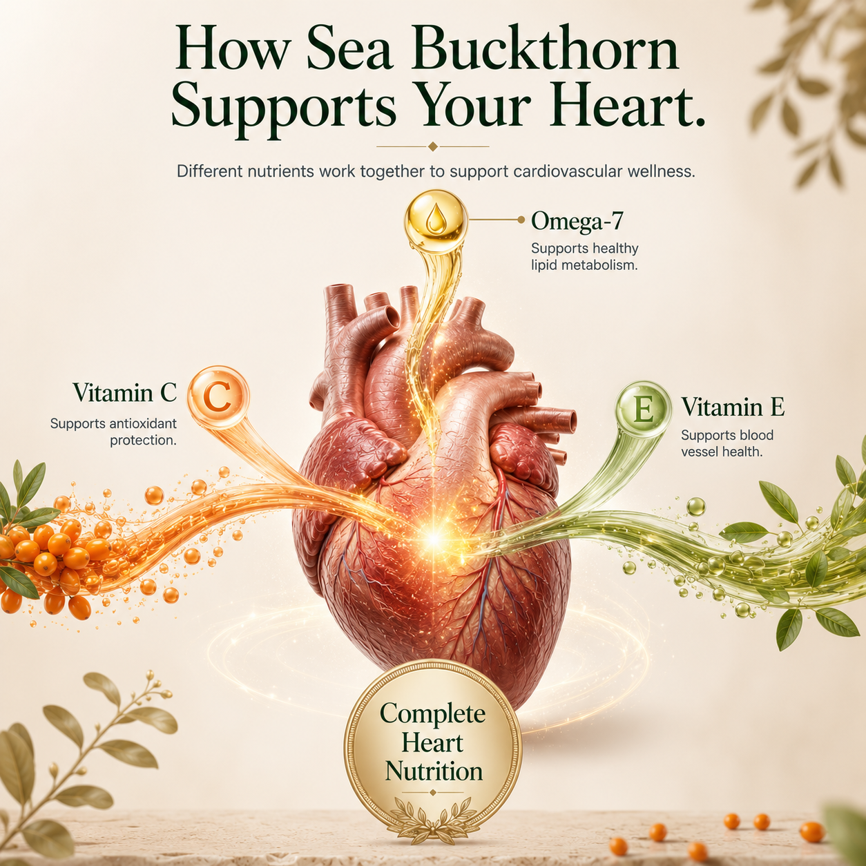 [Pre-Order Registration] Vansaar 45+ Sea Buckthorn Juice for Heart Health | Dual Fraction Technology™ | Supports Cardiovascular Wellness & Blood Vessel Health