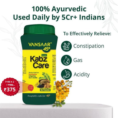 KabzCare | Effectively Relieves Constipation. Gas & Acidity | Non-Habit Forming