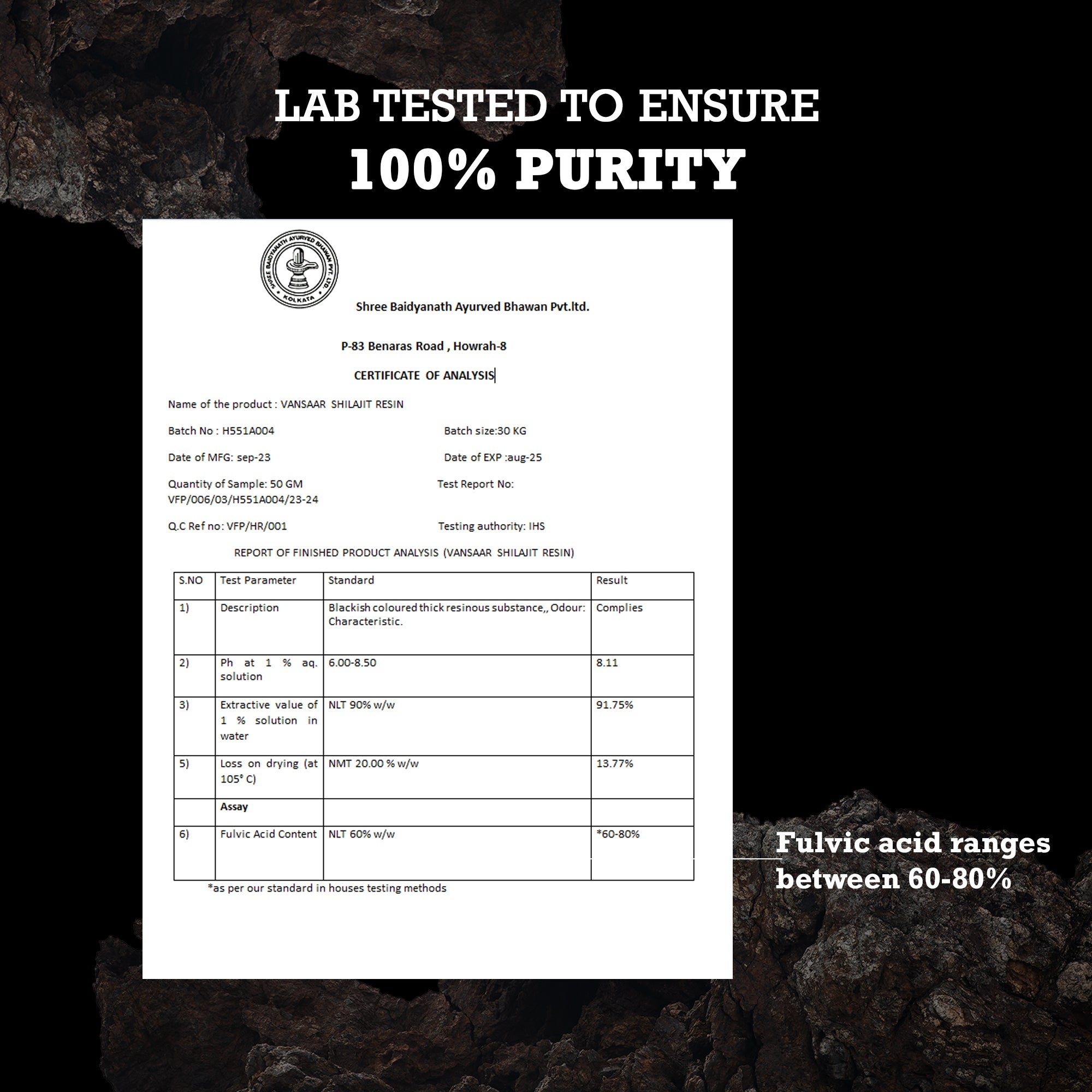 Shilajit Resin | 100% Pure Himalayan Shilajit for Natural Strength & Stamina Boost