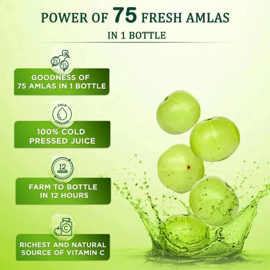 Daily Wellness Combo: Amla, Aloe Vera & Wheatgrass Juice - Vansaar