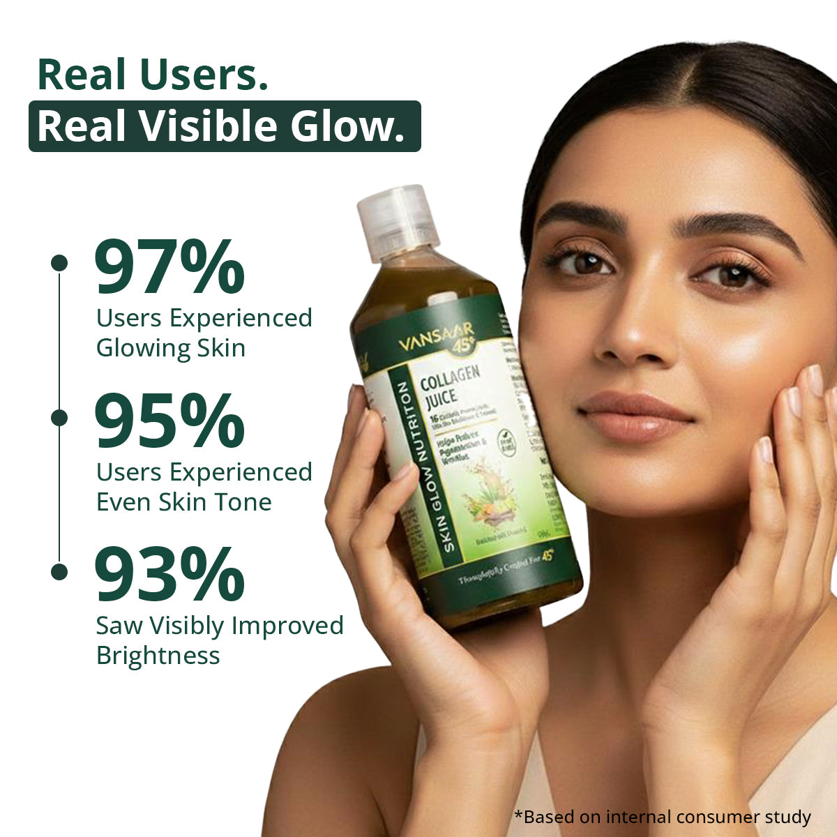 Liquid Collagen with 16 Proven Herbs like Sea Buckthorn & Vitamin C for 98% Brighter Skin