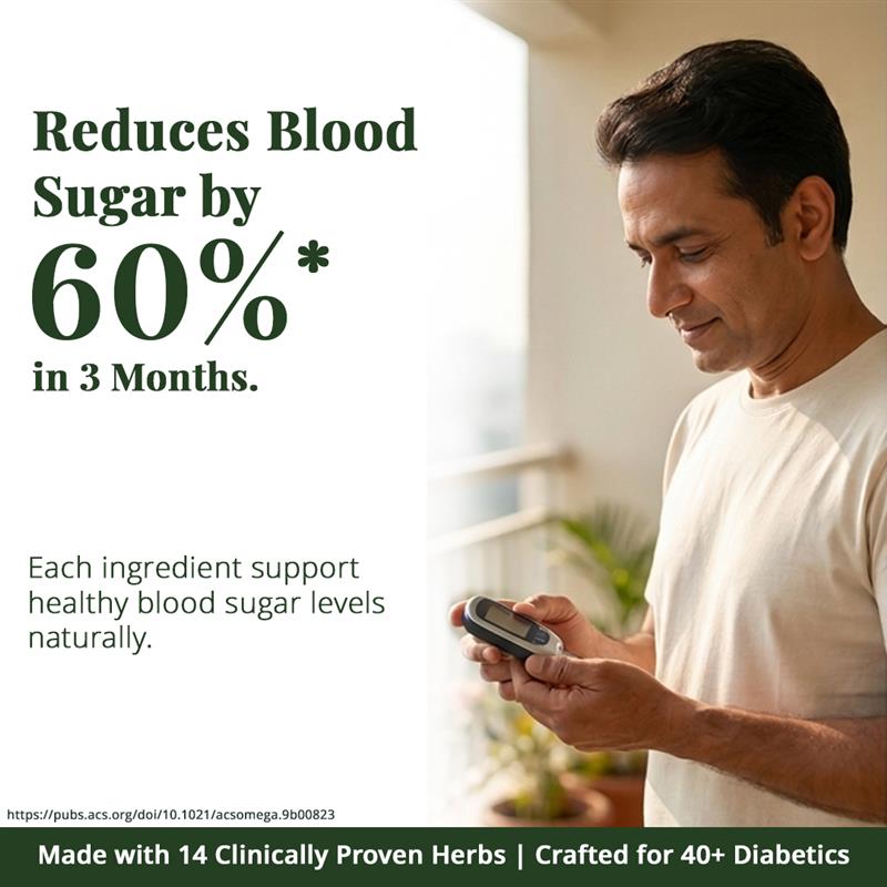 Diab Balance Juice For 45+ Adults | 14 Clinically Proven Herbs Like Karela, Jamun, Neem, Paneer Doda, Cinnamon