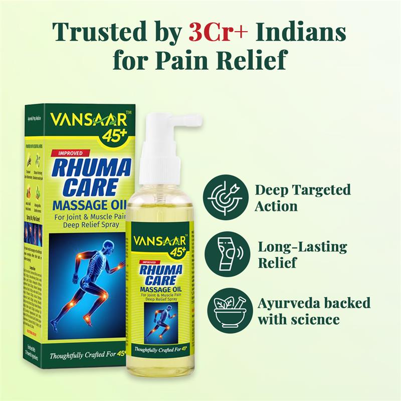 Rhuma Care Oil | Deep, Long-Lasting Relief | Ideal for Knee, Neck, Back & Joint Pain | 100% Ayurvedic Formula