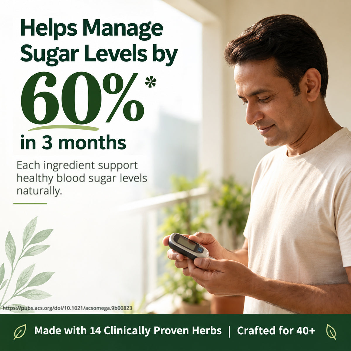 Diab Balance Juice For 45+ Adults | 14 Clinically Proven Herbs Like Karela, Jamun, Neem, Paneer Doda, Cinnamon