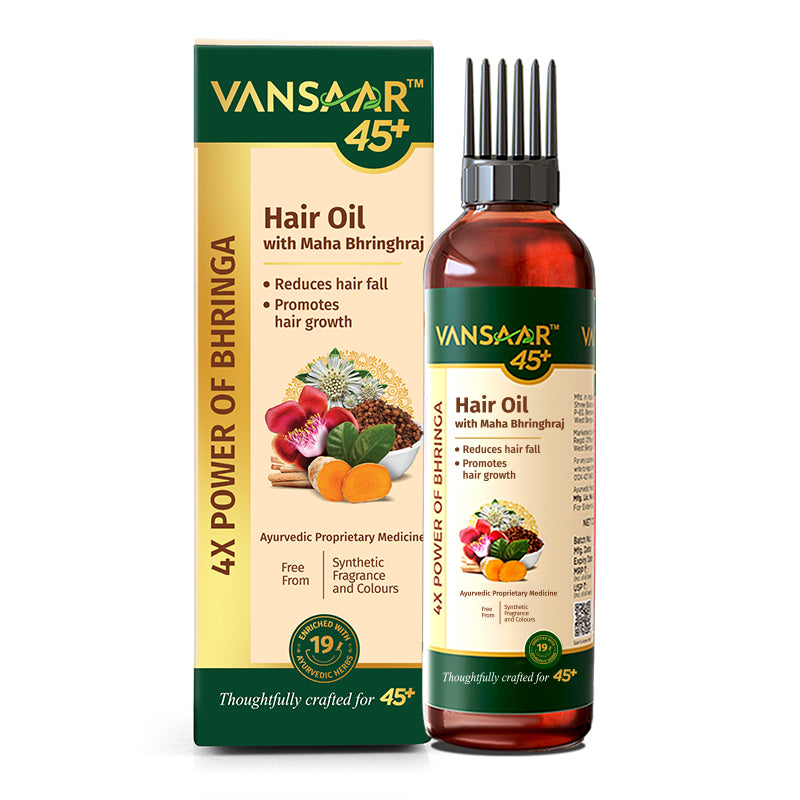 Clinically Proven Hair Oil | Reduces Hair Fall | With Maha Bhringhraj | 19 Potent Herbs