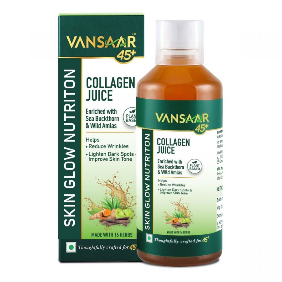 Vansaar 45+ Collagen Juice With 16 Clinically Proven Herbs For Radiant Skin Glow & Healthy Hair-1
