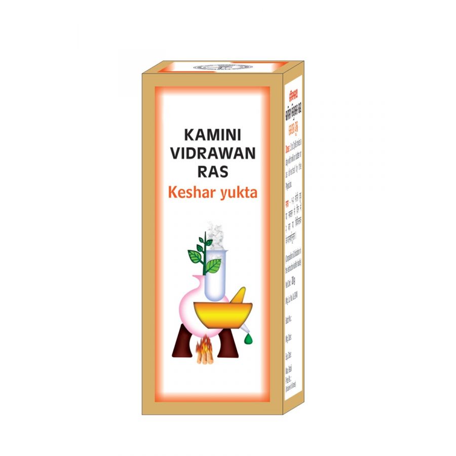 Kaminividrawan Ras (Kesar Yukta) - Helps Maintain Vigour And Vitality - 10 Gms
